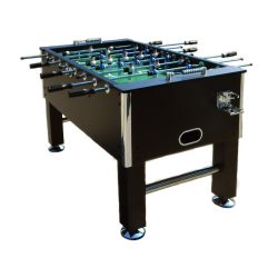   Capetan® Kick 400 extra erős 84kg súlyú asztalifoci asztal felnőtt csocsóasztal, wenge (mély barna tónus) színben, gumi tapadókorongos tappancsokkal