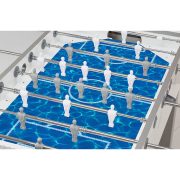 Garlando G500 asztalifoci asztal Pure White kivitelben vízimintás játéktérrel átmenő rudazattal